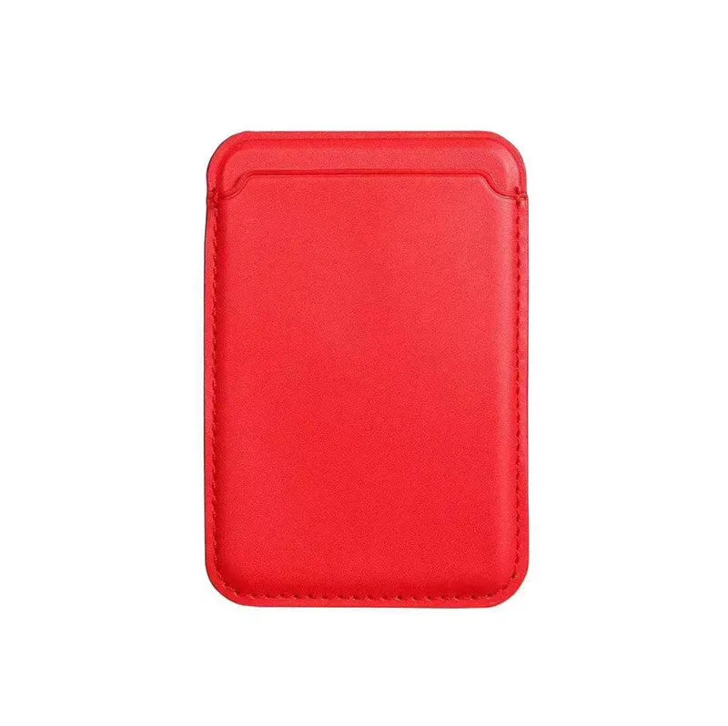 MagSafe compatible iPhone case with magnetic card holder in PU leather material