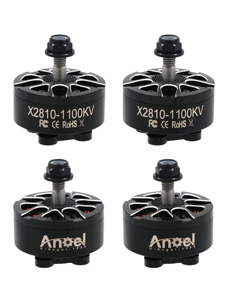 X2 810 brushless outrunner motor for RC drones and aircraft, metal construction.