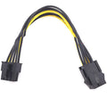 6P to 8P graphics card power extension cable 20cm length for PC builds