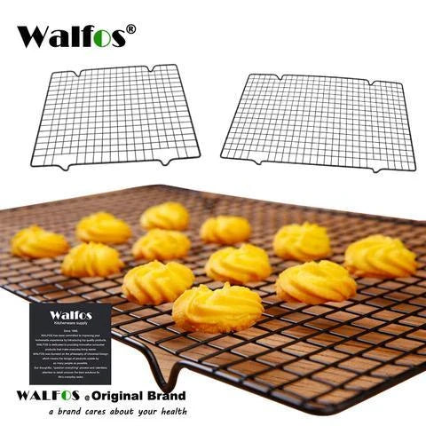 Stainless steel nonstick cooling rack for baked goods, 41x24.5x2.3cm