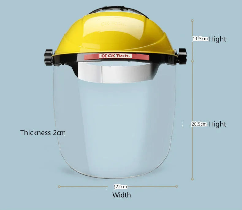 Heat-proof oil fume mask in PC material for kitchen cooking protection