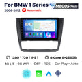 9-inch Android central control navigation touchscreen unit for BMW E87 vehicle.