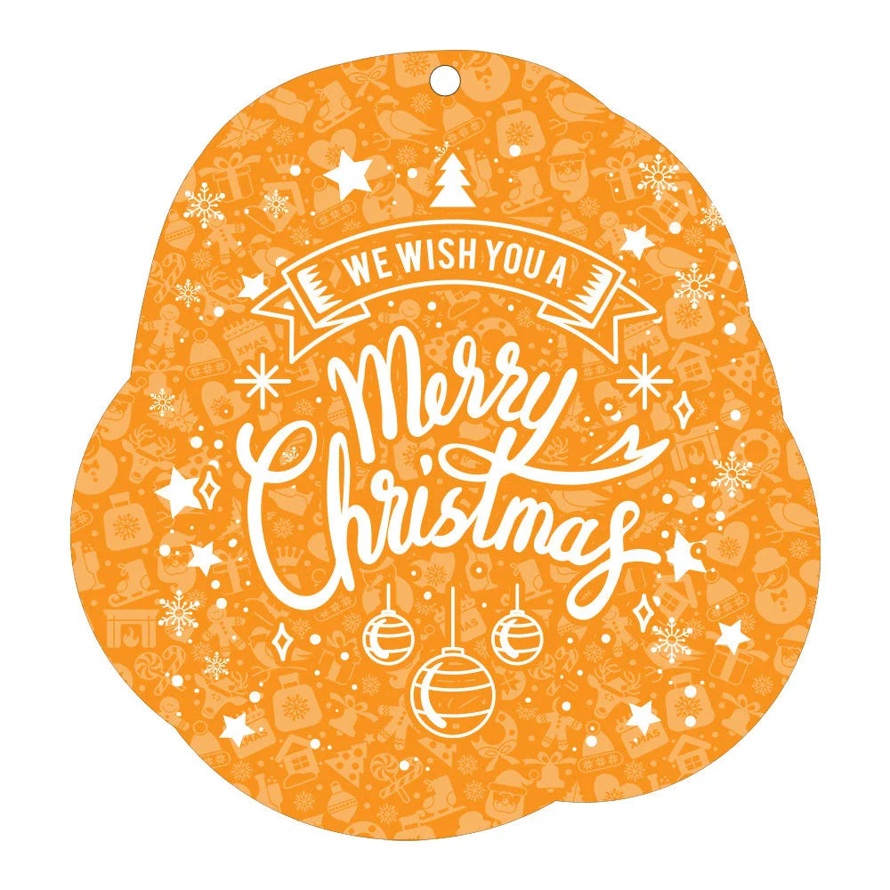 A charming acrylic car-shaped ornament with vibrant colors and a reflective finish, perfect for Christmas decor.