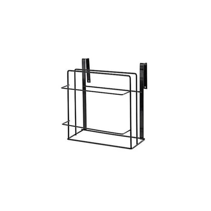 Double layer iron kitchen towel rack for chopping boards and towels