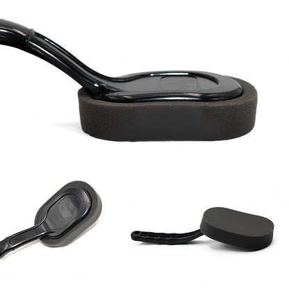 Long handle car tyre wax brush with polyester sponge head for standing application