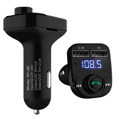 Compact Bluetooth Car Kit with FM Transmitter and Dual USB Charger for cars