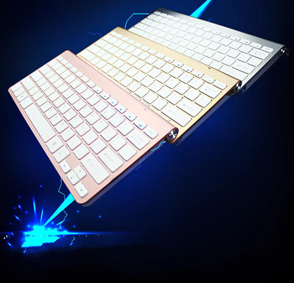 Wireless keyboard and mouse combo set in silver colour with USB receiver