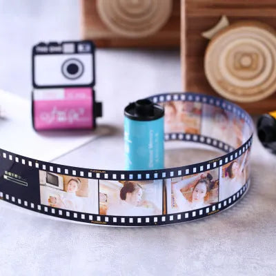 Kodak yellow wooden box film album with tote bag and gifts for photo storage.