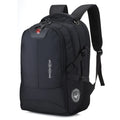 Men's Oxford cloth computer backpack in business style with zipper opening and double straps