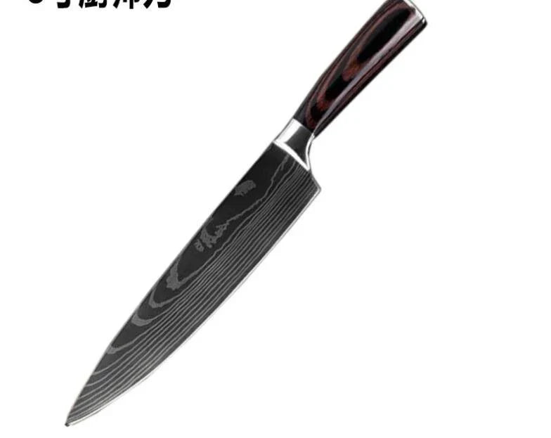 Carpenter's Special Set 6-piece and 8-piece kitchen knives with 7Cr17 stainless steel blades