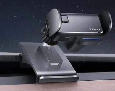 Electric automatic car phone holder with aluminium alloy construction and gravity linkage mechanism