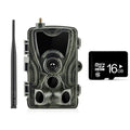 Outdoor waterproof surveillance camera with camouflage finish and wide-angle lens