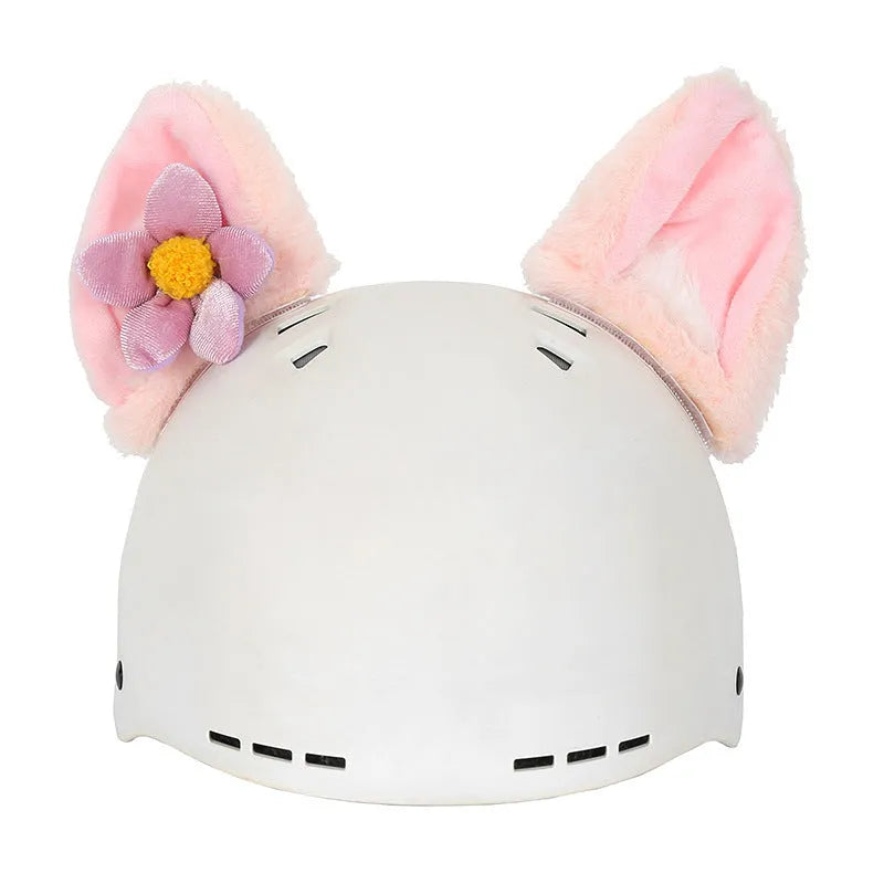 Soft plush cartoon helmet cover and hat set for dolls in various character designs.