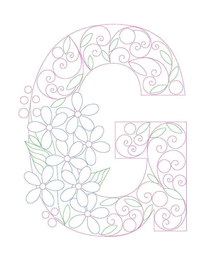 Paper Filigree Painting Kit - Letters for creative art projects