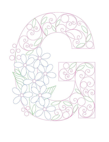 Paper Filigree Painting Kit - Letters for creative art projects