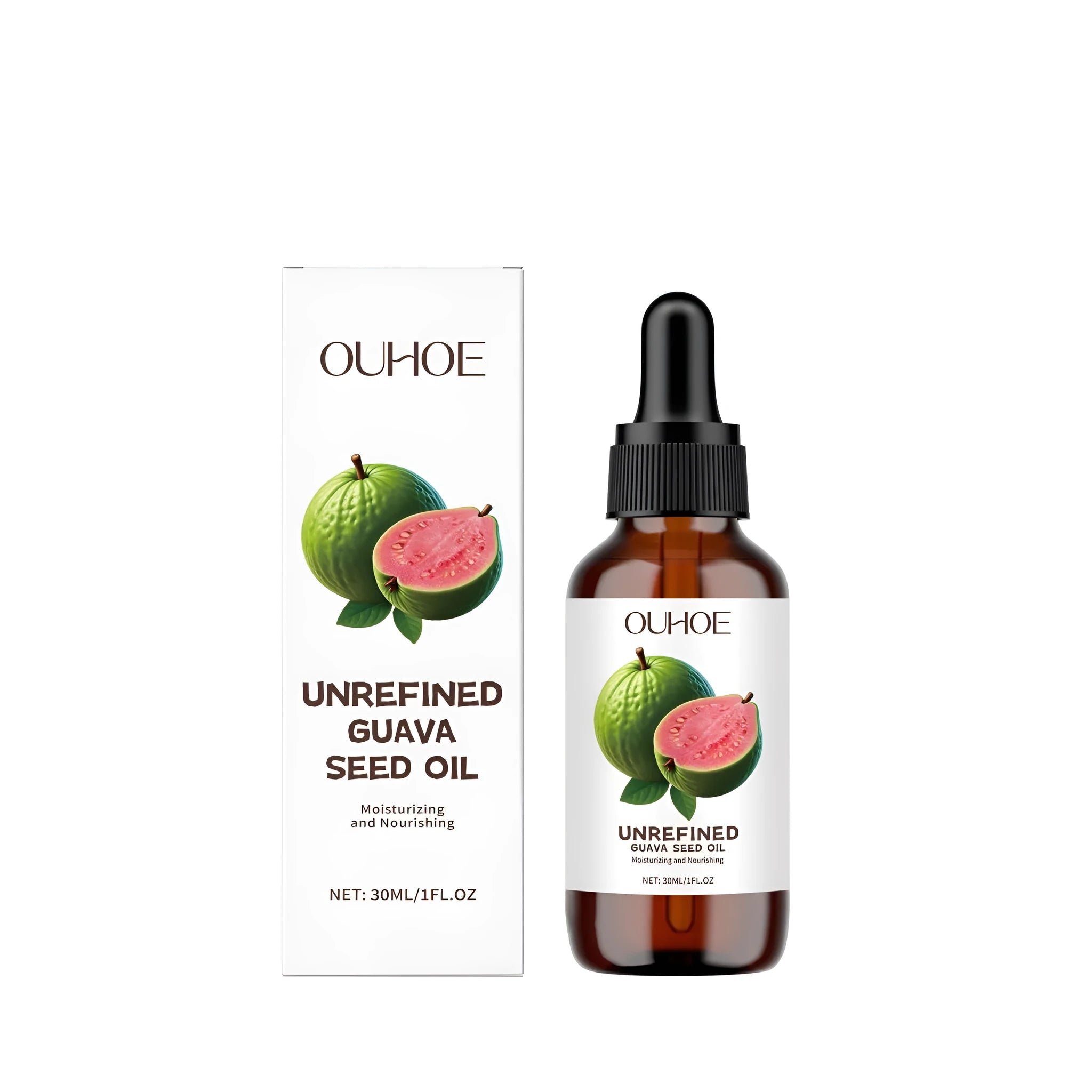 30ml bottle of guava seed oil facial serum with vitamin C