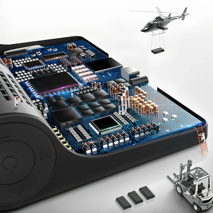 1080P dash cam with 170° front lens, 6-glass construction, and rear cable for dual recording