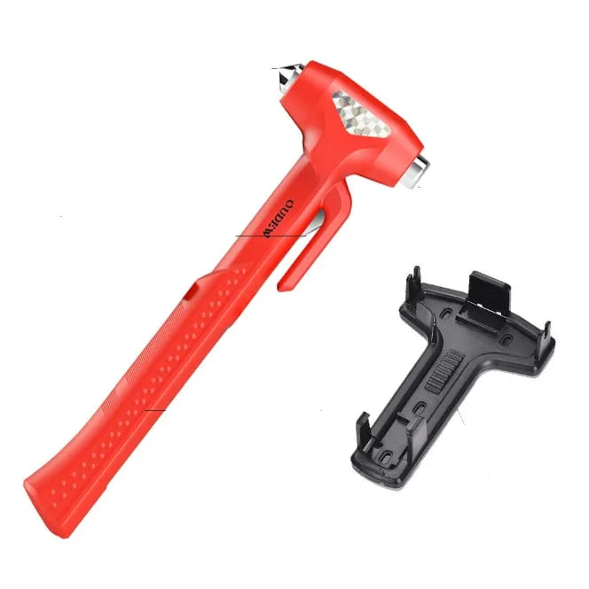 ABS high carbon steel window breaker safety hammer for vehicle emergency escape in black colour