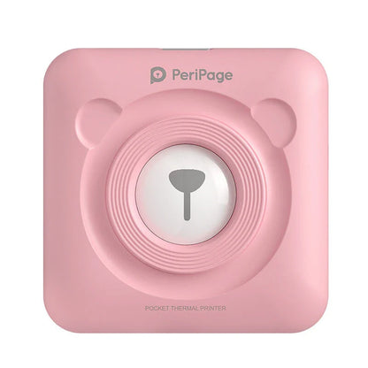 Compact wireless thermal printer for printing photos, labels, and memorabilia directly from your smartphone