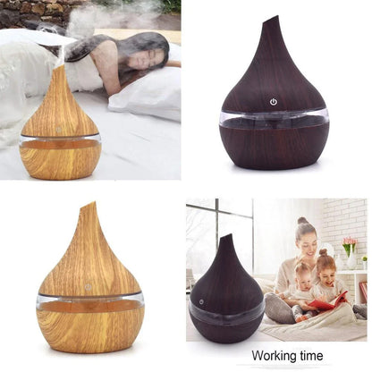 LED Essential Oil Diffuser with ultrasonic technology for calm and moisture