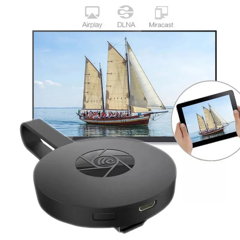 Black HD wireless HDMI adapter card 18.5cm long for mobile TV projection