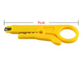 Yellow mini portable wire stripper tool for 0.6mm wires