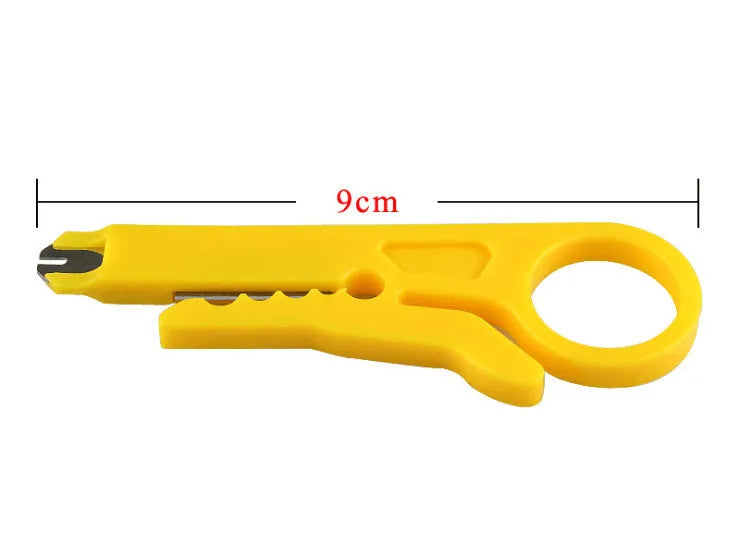 Yellow mini portable wire stripper tool for 0.6mm wires