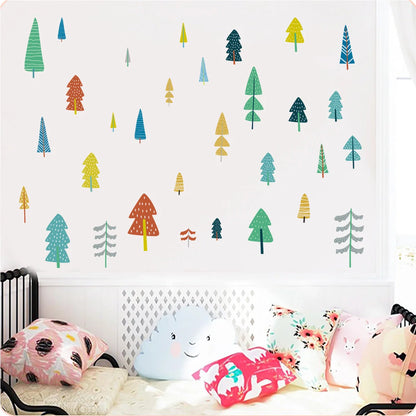 Cartoon 3D stereo wall stickers in vibrant colors, 60*22cm, perfect for room decor