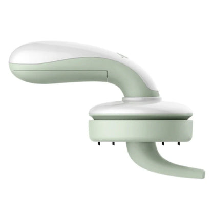 Mini desktop vacuum cleaner in pink, green, blue, and grey for dust removal