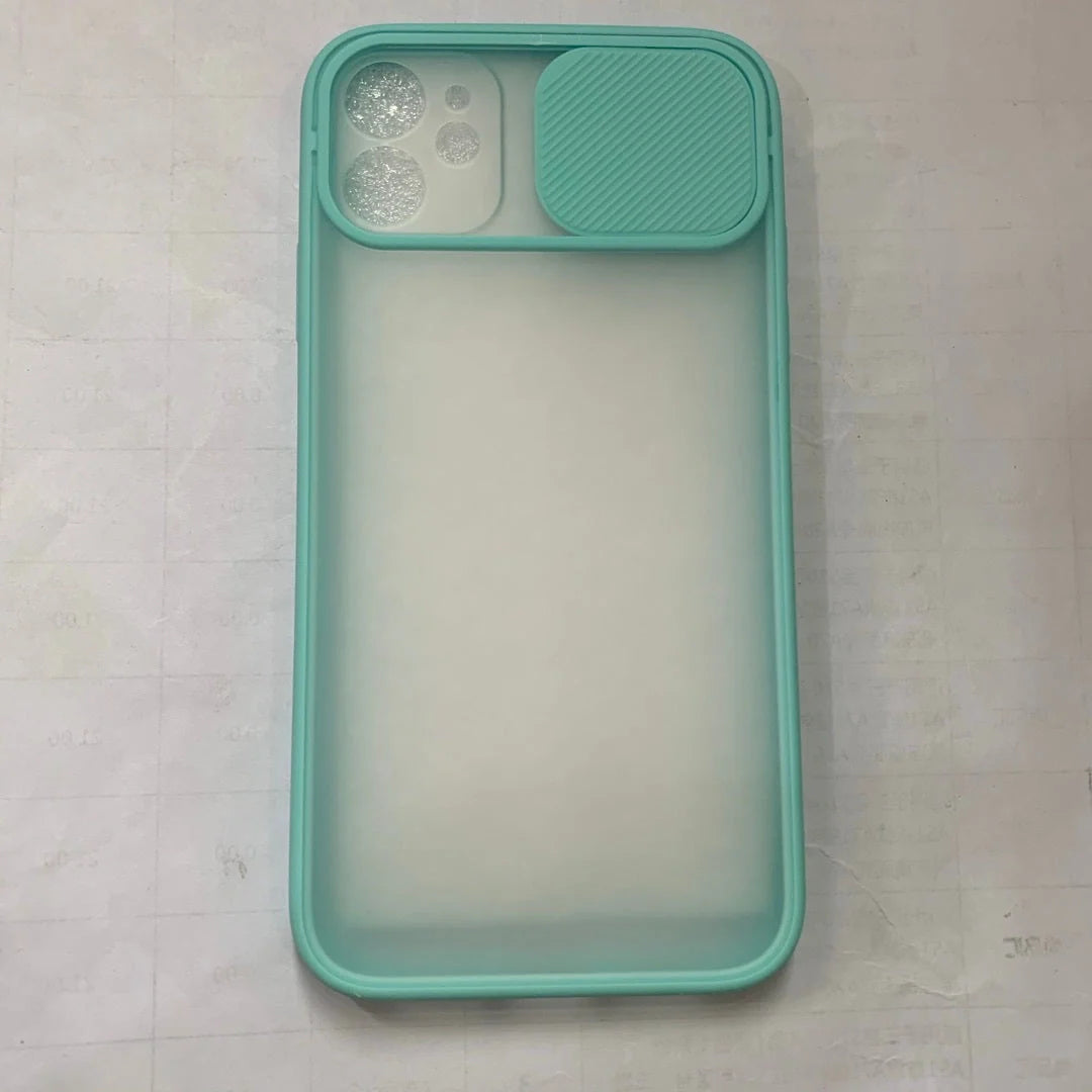 Frosted Surface Camera Protection Mobile Phone Case for iPhone in various colours