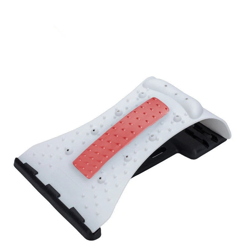 Arc-shaped acupuncture and magnetic therapy cervical spine stretcher for back and neck pain relief