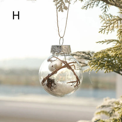 Gold powder bright painted mixed plastic balls Christmas tree ornaments in various styles