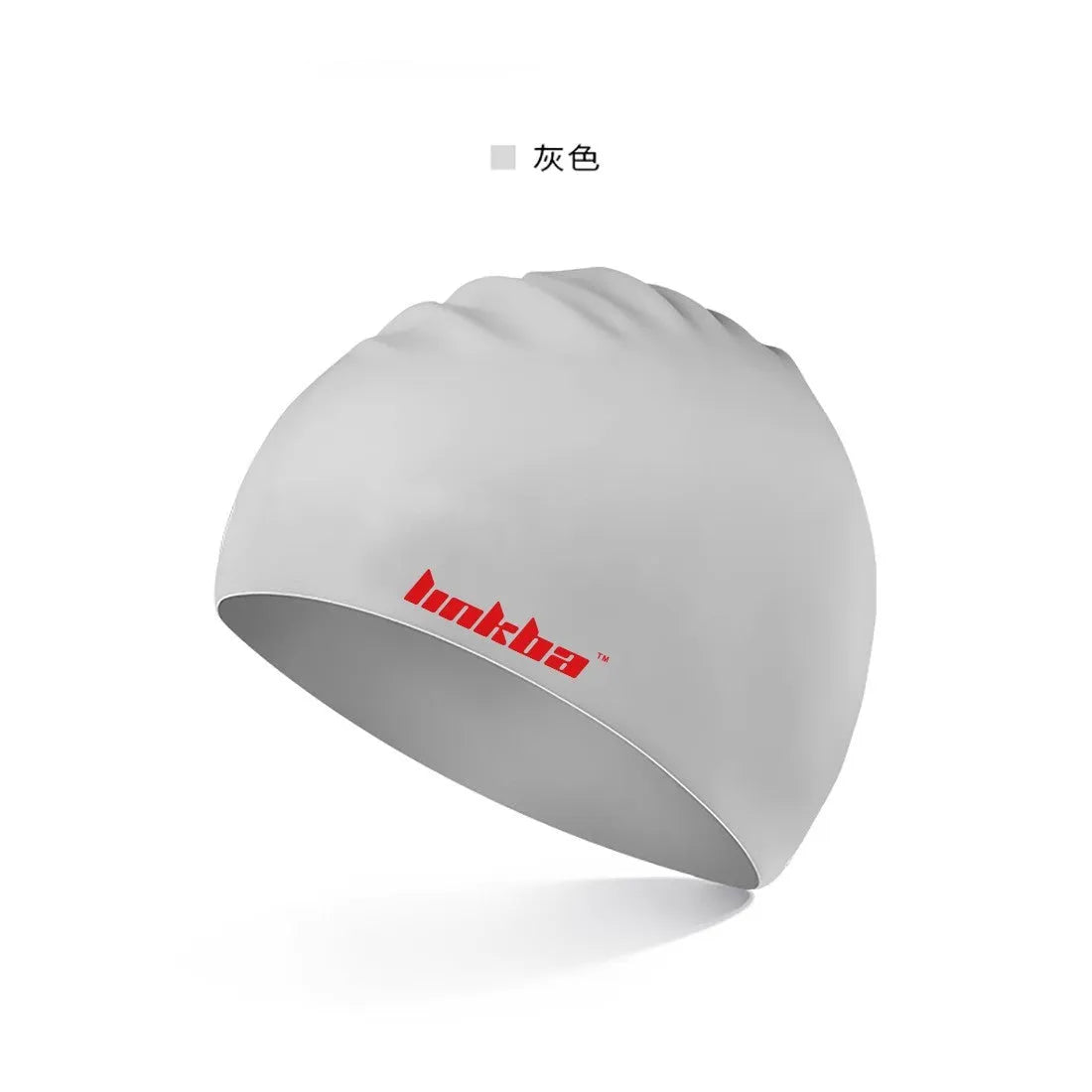 Silicone swimming cap with waterproof earmuffs in multiple colour options