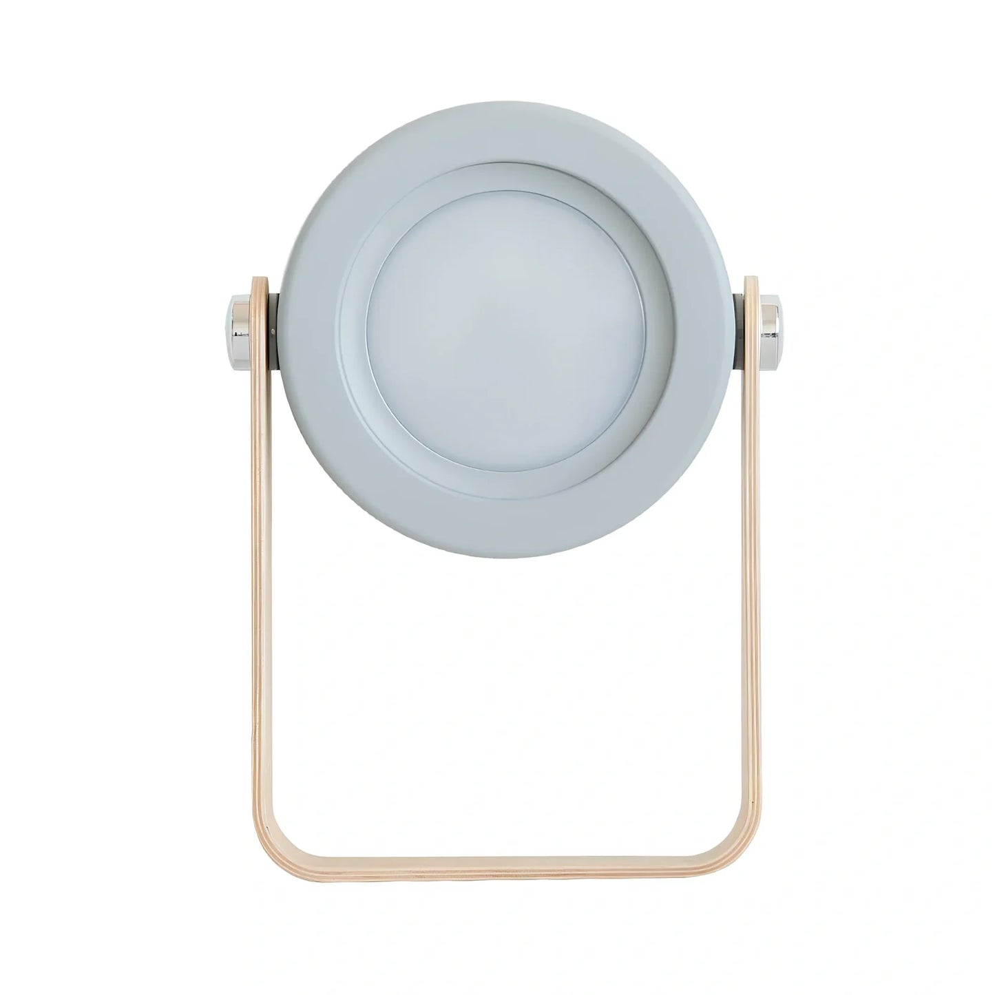 USB rechargeable lantern night light with touch dimming and 360-degree rotation in white finish