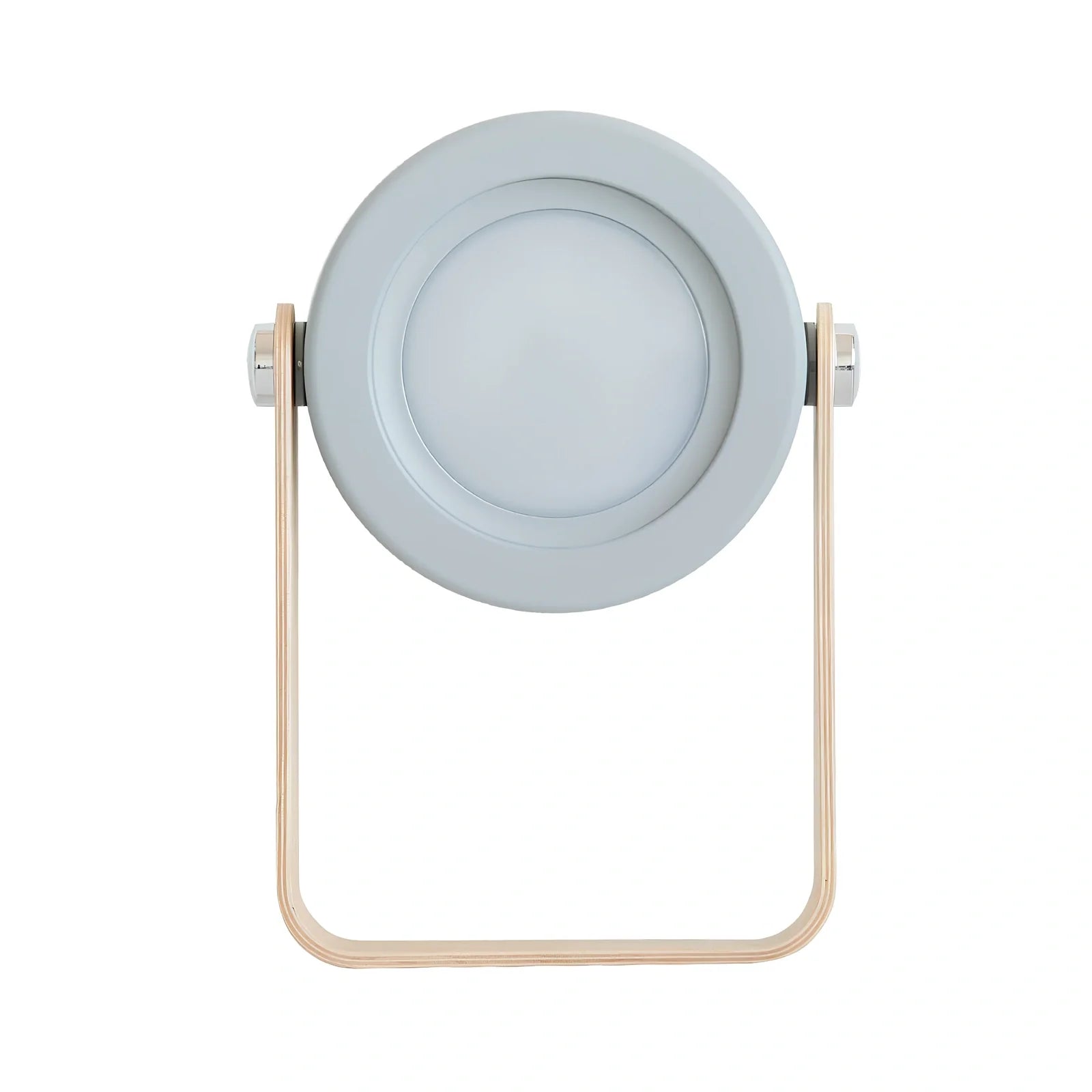 USB rechargeable lantern night light with touch dimming and 360-degree rotation in white finish