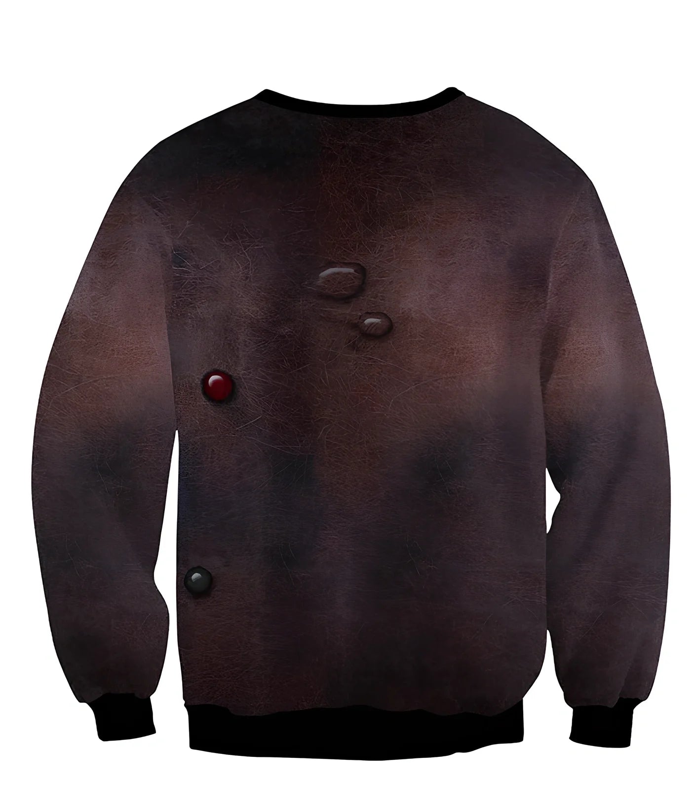 Cartoon Vacation Santa Elf pullover in cotton, full sleeves 60-70cm, O-neck for women and men, casual winter top sizes S-XL