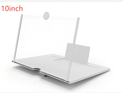 12-inch foldable mobile phone screen magnifier with 3-4x magnification in black colour