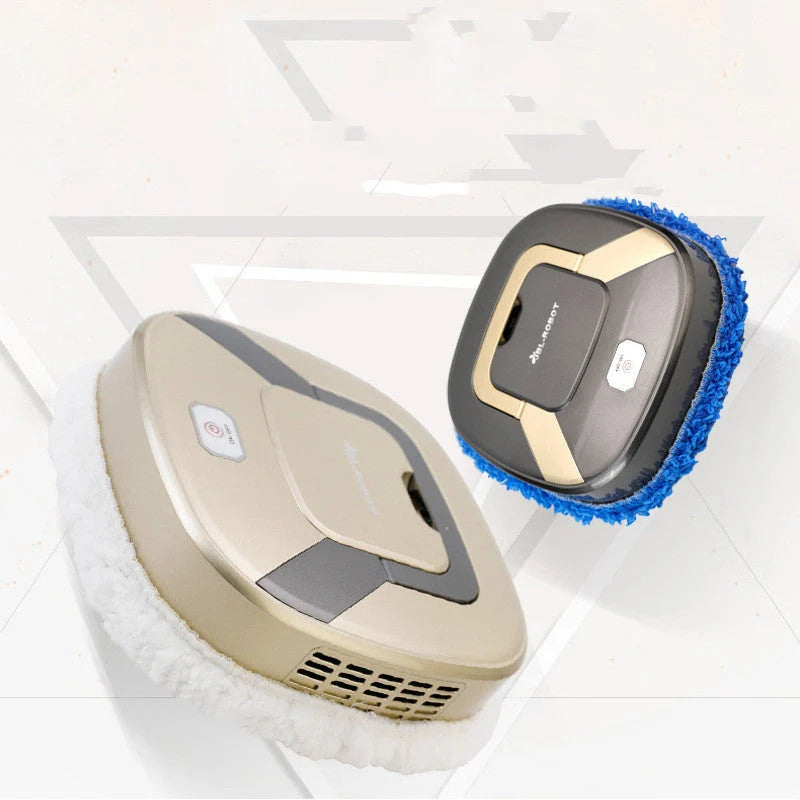 USB Charging Wet and Dry Mopping Floor Cleaning Machine in tyrant gold and silver-gray