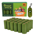 Roll of extra thick leak proof biodegradable dog waste bags for pet waste disposal