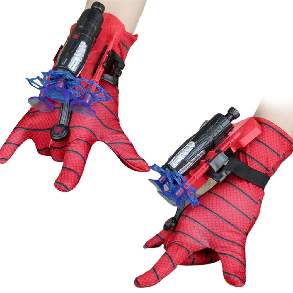 Spider Launcher Hero Upgrade wrist sucker glove transmitter toy set in plastic
