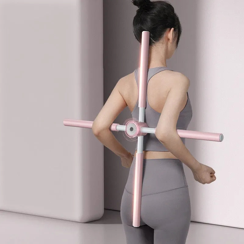 Positive Cross Body Stick Yoga Chiropractic Artifact in stainless steel and foam, available in four colours