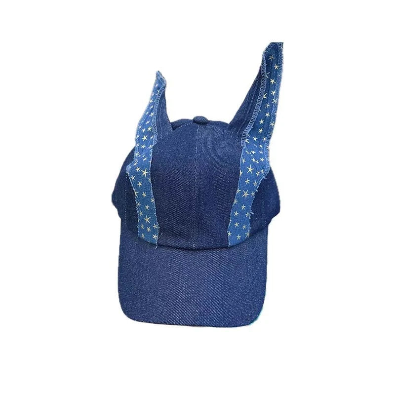 Retro Denim Baseball Cap for sun protection and style