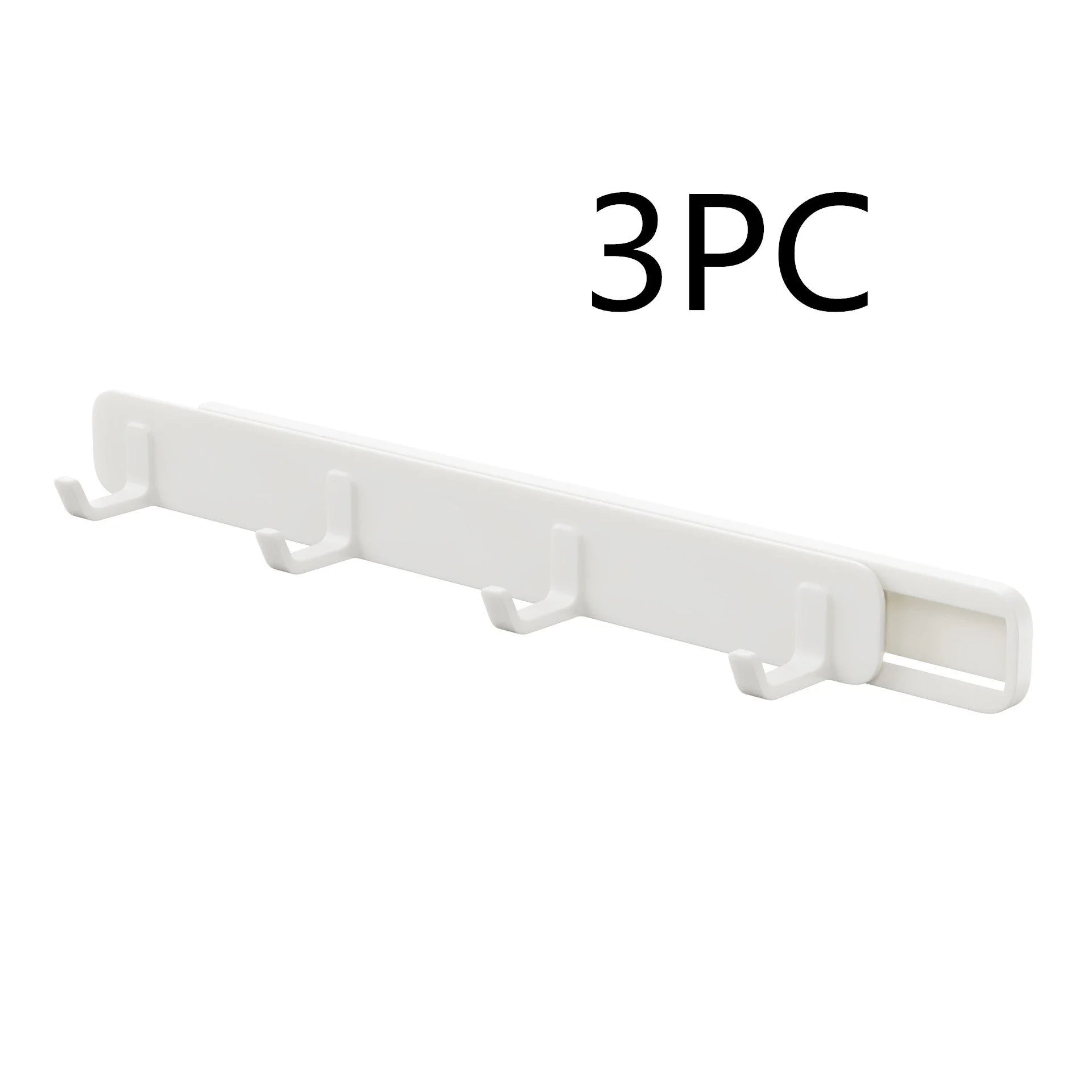 Four-row gap hook for kitchen and bathroom storage, made from durable ABS plastic