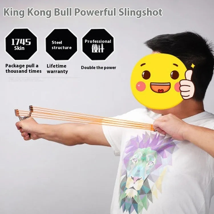 Traditional zinc alloy Dawei slingshot for outdoor precision target shooting.