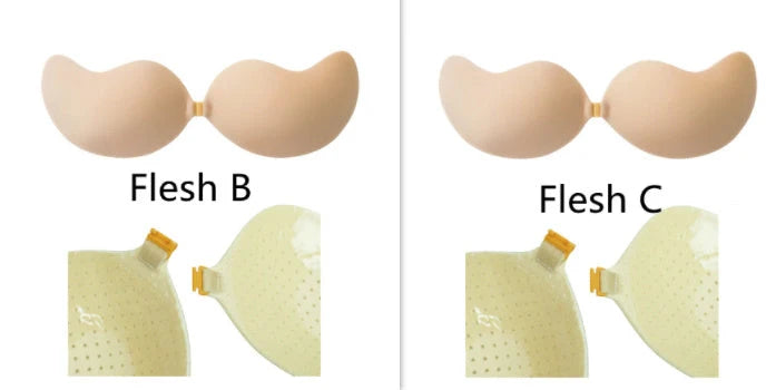 Deep V Invisible Bra with Mango Cup for seamless support under swimwear or dresses