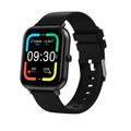 Bluetooth smart watch with colour touchscreen on a wrist, showing heart rate monitoring display.