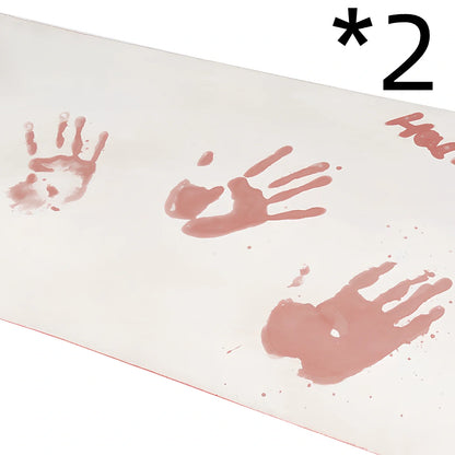 White rectangular PVC bath mat showing colour change effect when wet with moisture detection