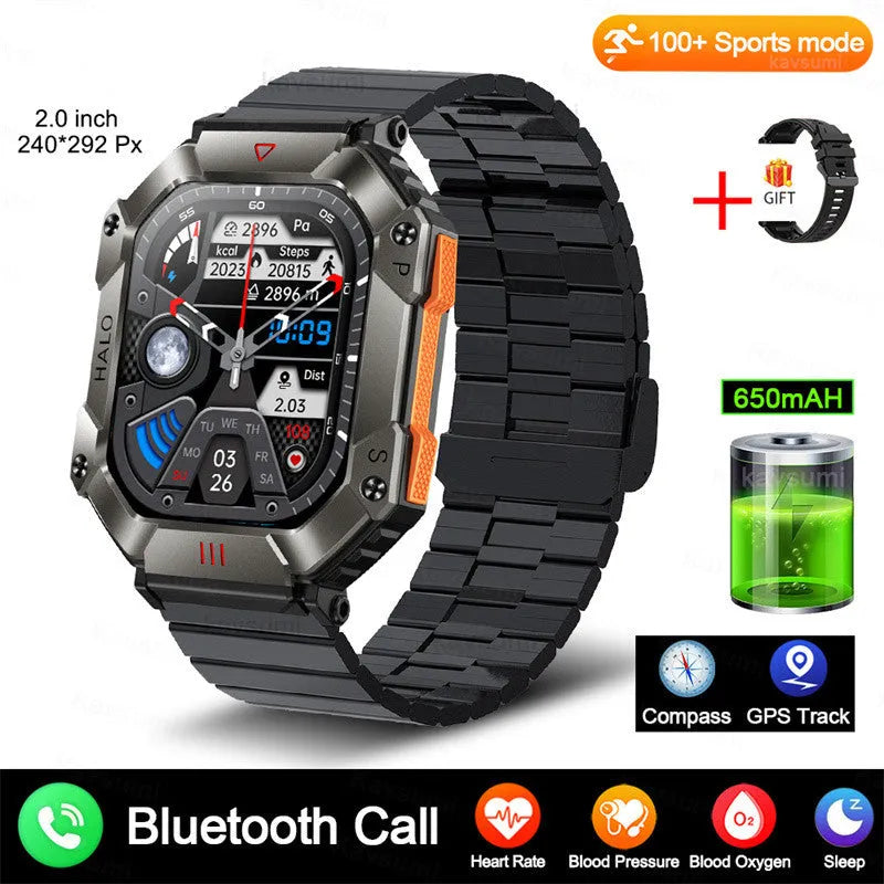 Android GPS fitness smart watch for women with Bluetooth calling and multiple strap options