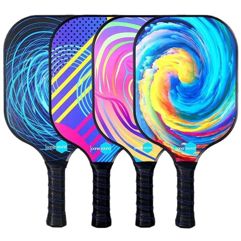Carbon fibre graphite pickleball racket set with colour printing and bag