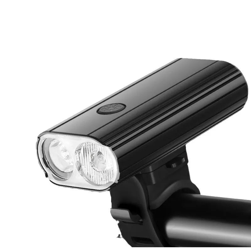 Aluminium alloy bicycle headlight with TYPE-C charging port and quick release mounting bracket